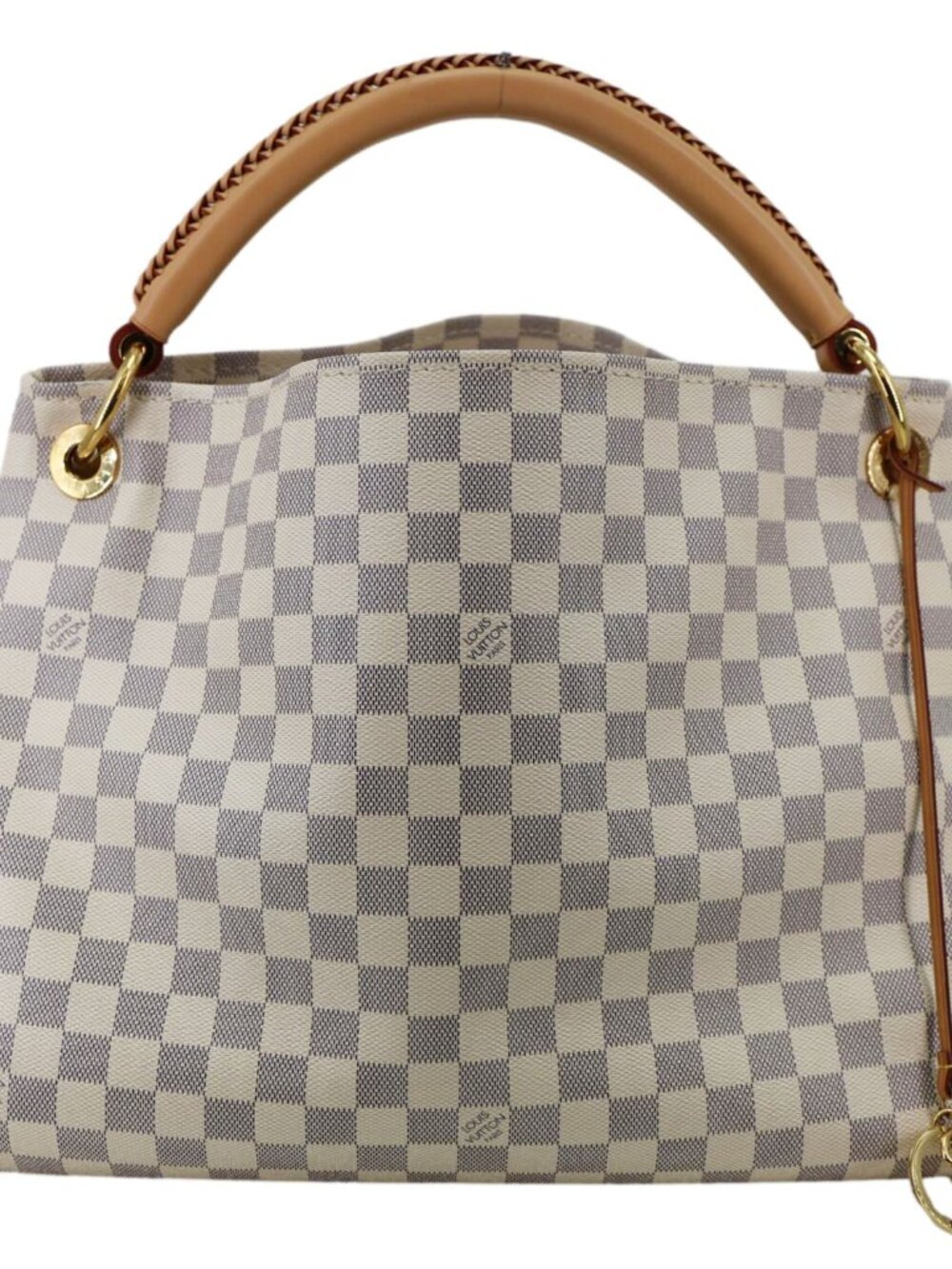 Louis Vuitton Artsy MM Damier Azur Hobo Bag White